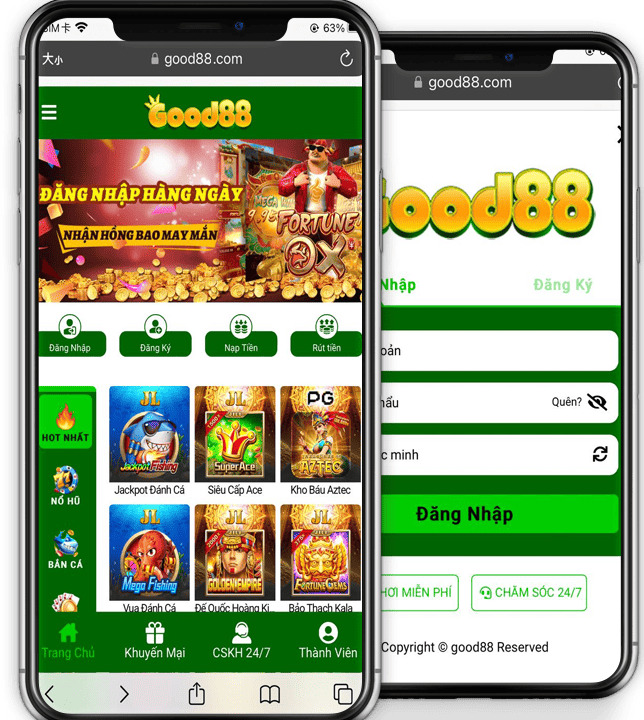giao diện 126good88 trên điện thoại
