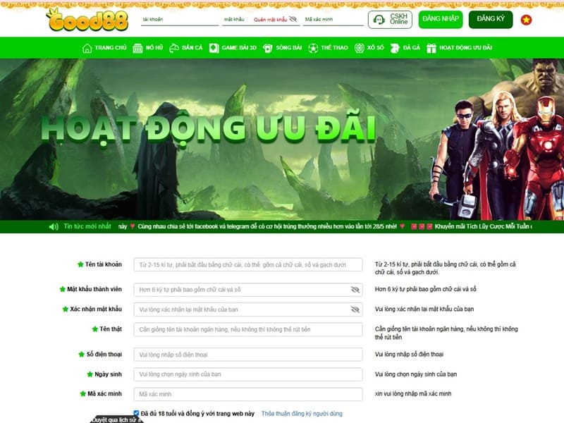 đăng ký 126good88